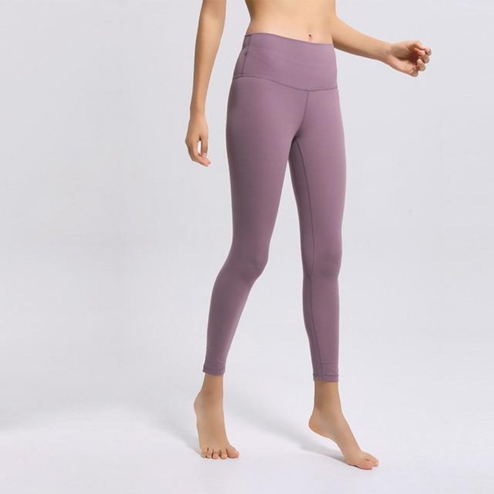 Women's Soft Naked Athletic Fitness Leggings Lotus